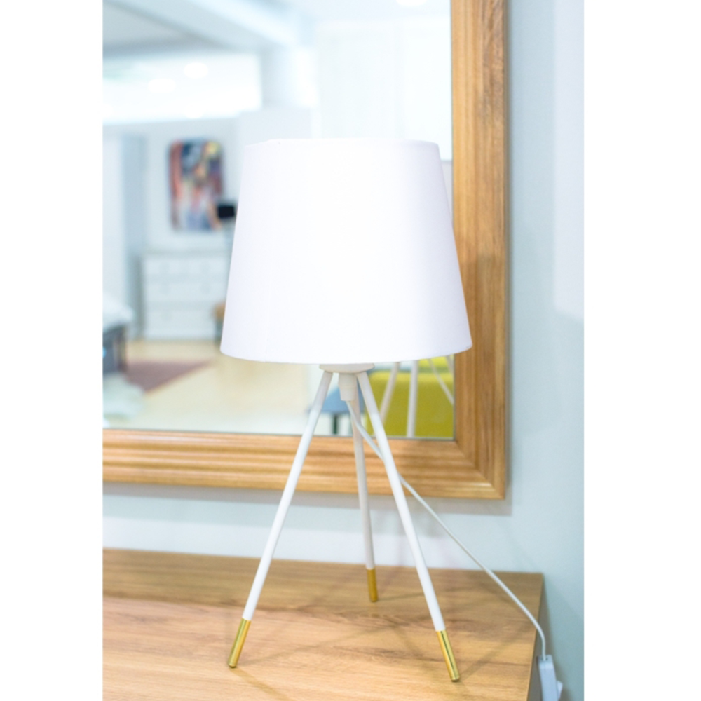 Stolná lampa, biela, JADE TYP 5 8008-44B