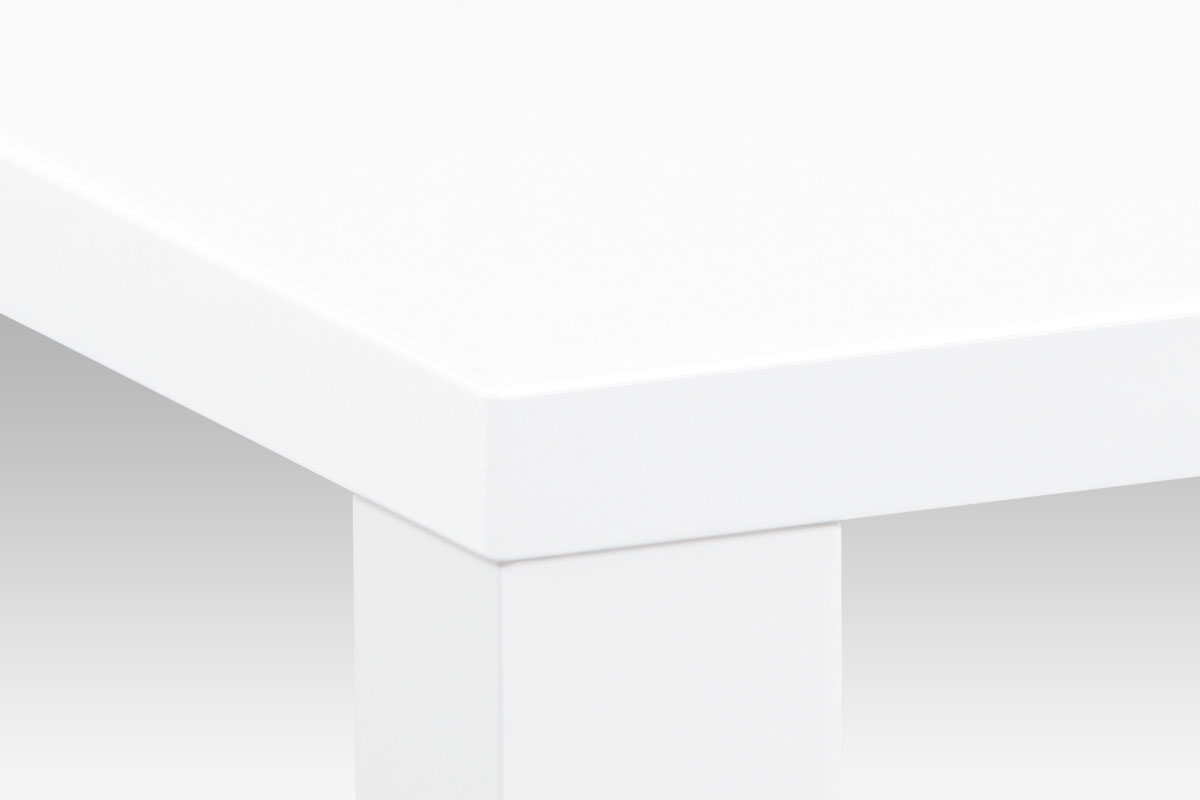 konferenčný stolík, 120x60x50cm, vysoký lesk biely